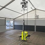Secura Mini Box autark 380cm Systemkopf Mini-Turm im Zelt Mini-Turm im Zelt