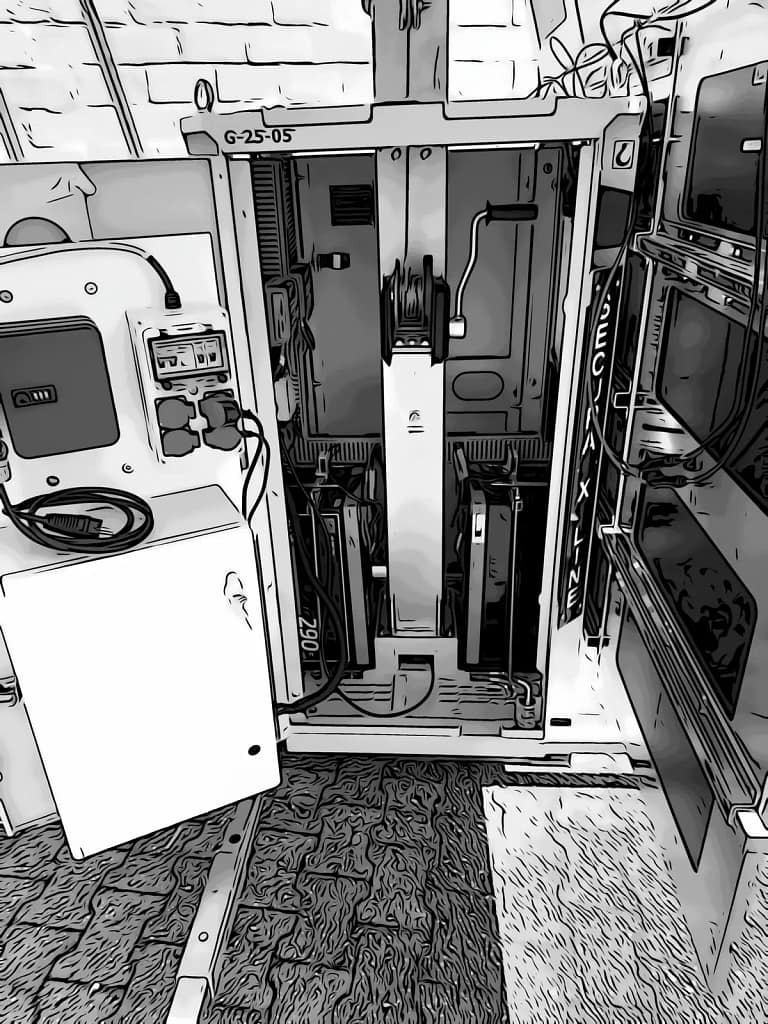 Secura Zone X / G-Line Technikabteil mit modularer Systemarchitektur - Secura.Zone Blick in das Technikabteil eines mobilen Überwachungsturms der Secura Zone X /G -Line: hybride Strom- und Steuerungstechnik mit Solarregler, Energiespeicher und modularer Systemarchitektur für autarke Baustellenüberwachung und Perimeterschutz. Blick in das Technikabteil eines mobilen Überwachungsturms der Secura Zone X /G -Line: hybride Strom- und Steuerungstechnik mit Solarregler, Energiespeicher und modularer Systemarchitektur für autarke Baustellenüberwachung und Perimeterschutz.